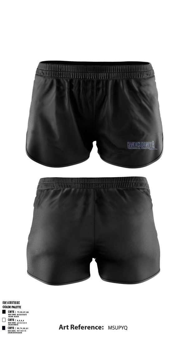 Hancock County Technical Center 2540032 Women's Shorts - 36