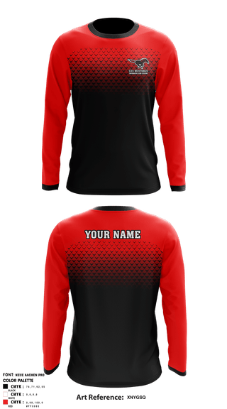 Edgewood High School Swimming 89925372 Long Sleeve Performance Shirt - 1