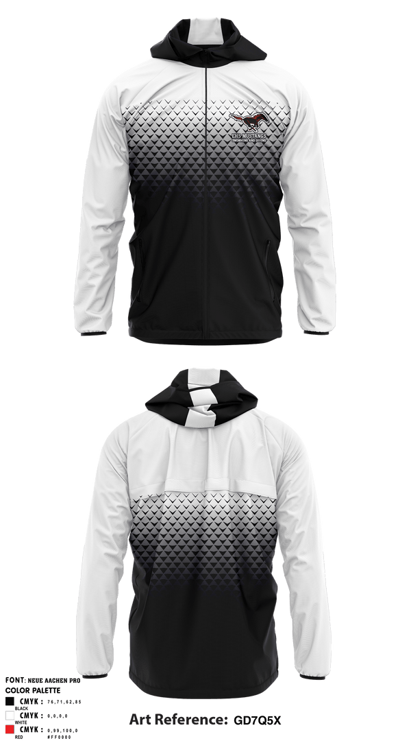 Edgewood High School Swimming 89925372Windbreaker - 2