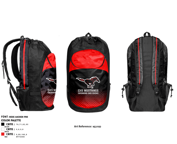 Edgewood High School Swimming 89925372 Gear Bag - 1