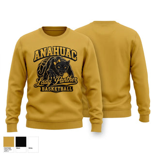 Crew Neck Sweatshirt, Anahuac Lady Panthers, Women's Basketball, Teamtime, Team time, sublimation, custom sports apparel, team uniforms, spirit wear, spiritwear, sports uniforms, custom shirts, team store, custom team store, fundraiser sports, apparel fundraiser