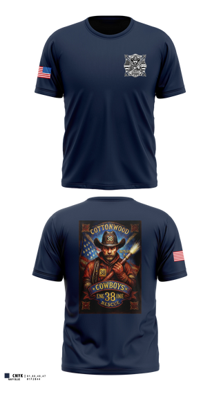 Old School Cotton Feel Shirt, Cottonwood Cowboys, Fire Department, Teamtime, Team time, sublimation, custom sports apparel, team uniforms, spirit wear, spiritwear, sports uniforms, custom shirts, team store, custom team store, fundraiser sports, apparel fundraiser