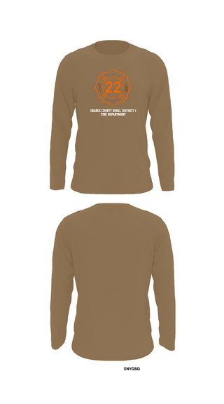 Long Sleeve Performance Shirt, Orange County Rural District 1 Fire Department, , Teamtime, Team time, sublimation, custom sports apparel, team uniforms, spirit wear, spiritwear, sports uniforms, custom shirts, team store, custom team store, fundraiser sports, apparel fundraiser