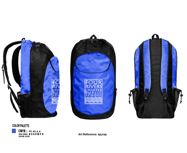 Gear Bag, Four Rivers, Cross Country, Teamtime, Team time, sublimation, custom sports apparel, team uniforms, spirit wear, spiritwear, sports uniforms, custom shirts, team store, custom team store, fundraiser sports, apparel fundraiser