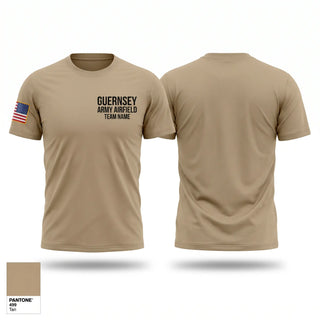 Old School Cotton Feel Shirt, Guernsey Army Airfield, National Guard, Teamtime, Team time, sublimation, custom sports apparel, team uniforms, spirit wear, spiritwear, sports uniforms, custom shirts, team store, custom team store, fundraiser sports, apparel fundraiser