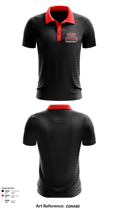 Hart Pirates 55316114 Short Sleeve Performance Polo - 1