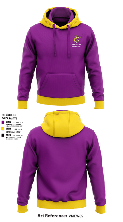 Lexington High School Basketball 77108243 Hoodie - 4