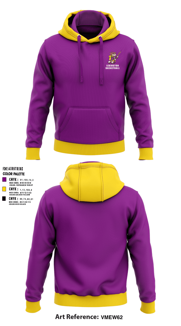 Lexington High School Basketball 77108243 Hoodie - 4