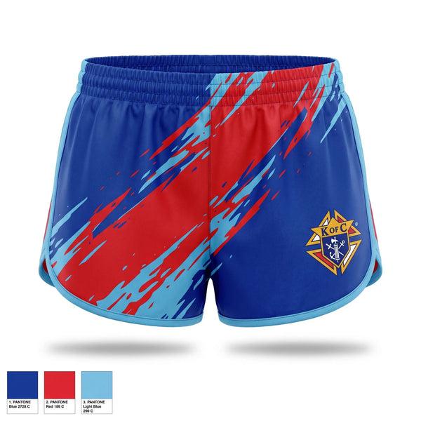 Womens Shorts, Knights of Columbus, , Teamtime, Team time, sublimation, custom sports apparel, team uniforms, spirit wear, spiritwear, sports uniforms, custom shirts, team store, custom team store, fundraiser sports, apparel fundraiser