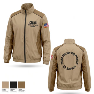 Windbreaker, CTANG Therapy Dog Program, Army, Teamtime, Team time, sublimation, custom sports apparel, team uniforms, spirit wear, spiritwear, sports uniforms, custom shirts, team store, custom team store, fundraiser sports, apparel fundraiser