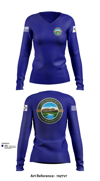 Womens Long Sleeve Vneck Shirt, Las Vegas, , Teamtime, Team time, sublimation, custom sports apparel, team uniforms, spirit wear, spiritwear, sports uniforms, custom shirts, team store, custom team store, fundraiser sports, apparel fundraiser