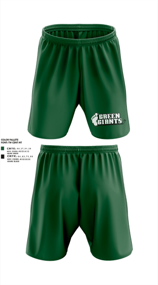Athletic Shorts With Pockets, MN Green Giants, Ice Hockey, Teamtime, Team time, sublimation, custom sports apparel, team uniforms, spirit wear, spiritwear, sports uniforms, custom shirts, team store, custom team store, fundraiser sports, apparel fundraiser