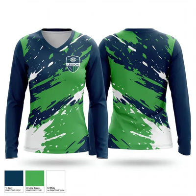 Oklahoma City Legion 3841439 Women's Long Sleeve V-neck Shirt - 1