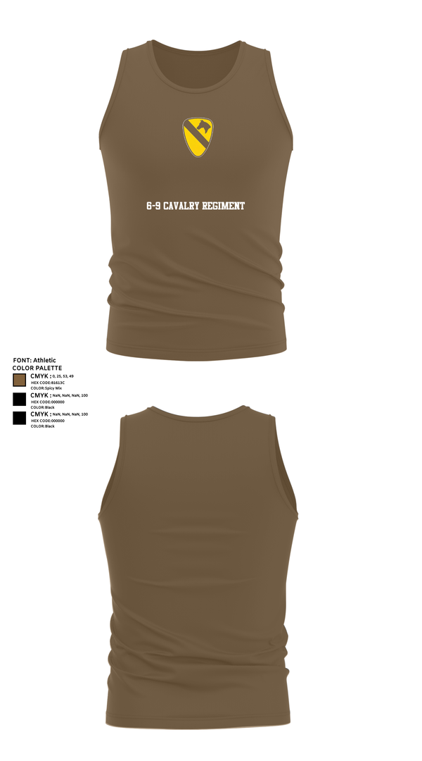 Tank Top, 6-9 Cavalry Regiment, , Teamtime, Team time, sublimation, custom sports apparel, team uniforms, spirit wear, spiritwear, sports uniforms, custom shirts, team store, custom team store, fundraiser sports, apparel fundraiser