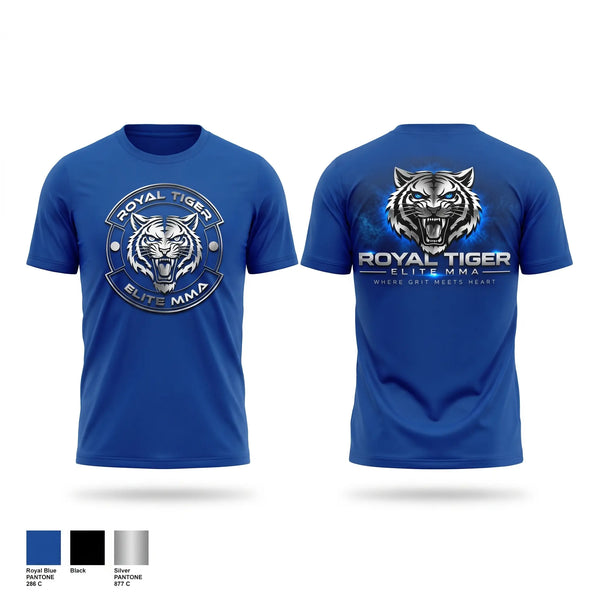 Short Sleeve Performance Shirt, Royal Tiger Elite MMA, , Teamtime, Team time, sublimation, custom sports apparel, team uniforms, spirit wear, spiritwear, sports uniforms, custom shirts, team store, custom team store, fundraiser sports, apparel fundraiser