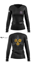 51st WMD-CST 41822234 Women's Long Sleeve V-neck Shirt - 2