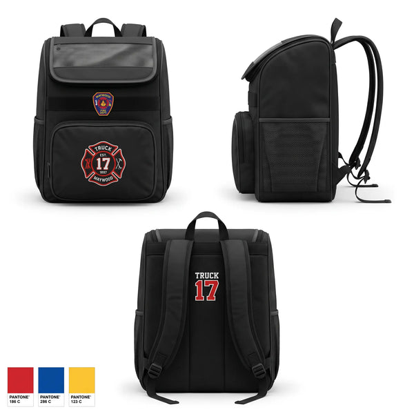 Gear Bag, Truck 17, Fire Department, Teamtime, Team time, sublimation, custom sports apparel, team uniforms, spirit wear, spiritwear, sports uniforms, custom shirts, team store, custom team store, fundraiser sports, apparel fundraiser