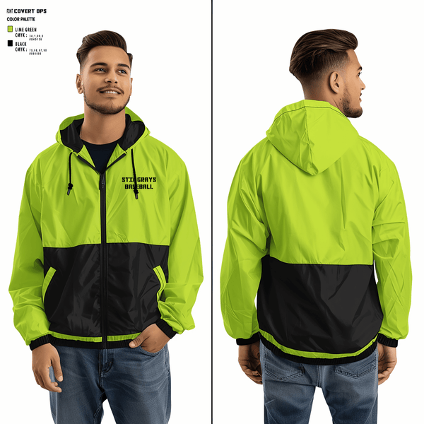 Windbreaker, STINGRAYS, Baseball, Teamtime, Team time, sublimation, custom sports apparel, team uniforms, spirit wear, spiritwear, sports uniforms, custom shirts, team store, custom team store, fundraiser sports, apparel fundraiser