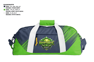 Duffle Bag, Kryptonite, Baseball, Teamtime, Team time, sublimation, custom sports apparel, team uniforms, spirit wear, spiritwear, sports uniforms, custom shirts, team store, custom team store, fundraiser sports, apparel fundraiser