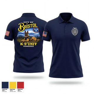 Short Sleeve Performance Polo, Bristol Tennessee Police Department K9 Unit, Police, Teamtime, Team time, sublimation, custom sports apparel, team uniforms, spirit wear, spiritwear, sports uniforms, custom shirts, team store, custom team store, fundraiser sports, apparel fundraiser