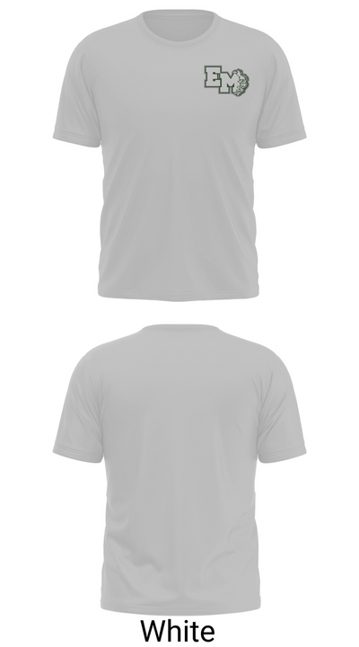 East Mills Junior High School Basketball 95253218 Old School Cotton Feel Shirt - 10