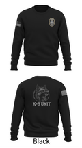 Farmersville Police K9 Unit 60713953 Crew Neck Sweatshirt - 14