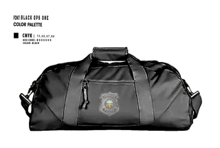 Duffle Bag, TIMBERLAKE POLICE DEPARTMENT, Police, Teamtime, Team time, sublimation, custom sports apparel, team uniforms, spirit wear, spiritwear, sports uniforms, custom shirts, team store, custom team store, fundraiser sports, apparel fundraiser