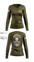 422nd Military Police Company 13862953 Women's Long Sleeve V-neck Shirt - 3