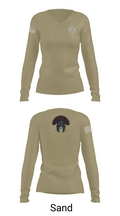 HQ PLT, A CO, USDB BN (CORR) 15623117 Women's Long Sleeve V-neck Shirt - 97