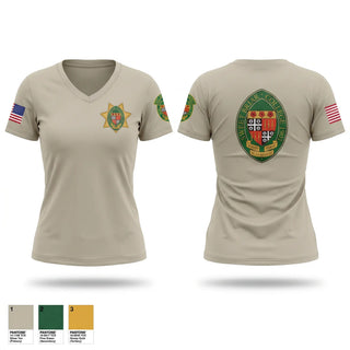 Womens Short Sleeve Vneck Shirt, SBC Campus Safety, Police, Teamtime, Team time, sublimation, custom sports apparel, team uniforms, spirit wear, spiritwear, sports uniforms, custom shirts, team store, custom team store, fundraiser sports, apparel fundraiser