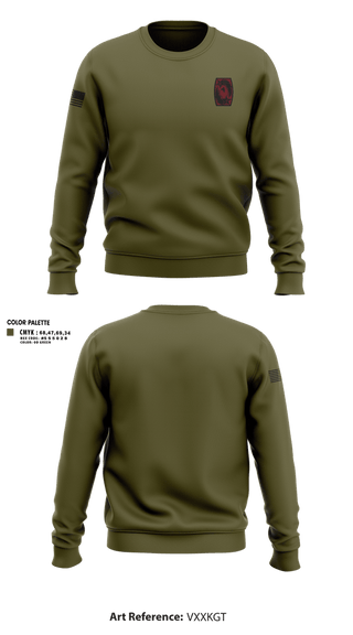 Crew Neck Sweatshirt, 1-62 ADA, Army, Teamtime, Team time, sublimation, custom sports apparel, team uniforms, spirit wear, spiritwear, sports uniforms, custom shirts, team store, custom team store, fundraiser sports, apparel fundraiser
