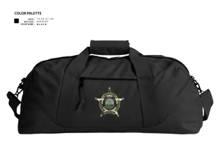 Duffle Bag, Bracken County Sheriff’s Office, Police, Teamtime, Team time, sublimation, custom sports apparel, team uniforms, spirit wear, spiritwear, sports uniforms, custom shirts, team store, custom team store, fundraiser sports, apparel fundraiser