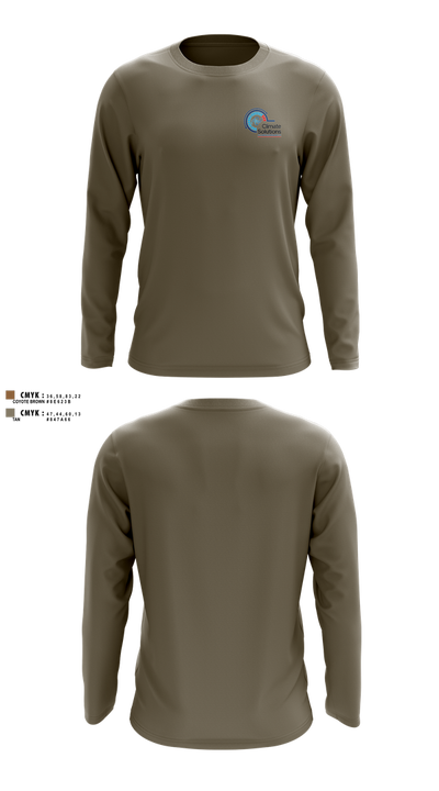 Climate Solutions Air conditioning & Refrigeration LLC 28190571 Long Sleeve Performance Shirt 102