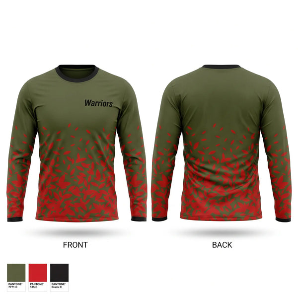 Long Sleeve Performance Shirt, Warriors, Men's Basketball, Teamtime, Team time, sublimation, custom sports apparel, team uniforms, spirit wear, spiritwear, sports uniforms, custom shirts, team store, custom team store, fundraiser sports, apparel fundraiser