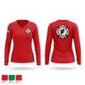 Pine Level Fire Department 51397691 Women's Long Sleeve V-neck Shirt - 1
