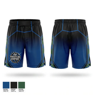 Fight Shorts, imperial valley wrestling empire, Wrestling, Teamtime, Team time, sublimation, custom sports apparel, team uniforms, spirit wear, spiritwear, sports uniforms, custom shirts, team store, custom team store, fundraiser sports, apparel fundraiser