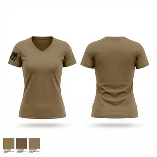Womens Short Sleeve Vneck Shirt, 1-101FA, National Guard, Teamtime, Team time, sublimation, custom sports apparel, team uniforms, spirit wear, spiritwear, sports uniforms, custom shirts, team store, custom team store, fundraiser sports, apparel fundraiser