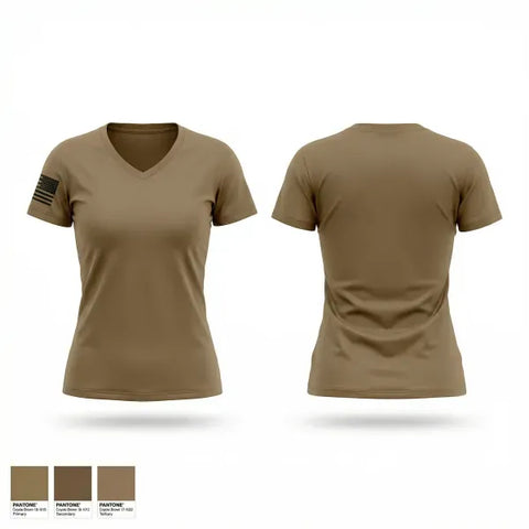 Womens Short Sleeve Vneck Shirt, 1-101FA, National Guard, Teamtime, Team time, sublimation, custom sports apparel, team uniforms, spirit wear, spiritwear, sports uniforms, custom shirts, team store, custom team store, fundraiser sports, apparel fundraiser