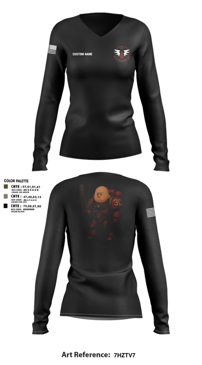 CCo, 1-508PIR (OG) Women's Long Sleeve V-neck Shirt - 22