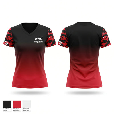 ICON Hapkido Women's Short Sleeve V-neck Shirt - 1