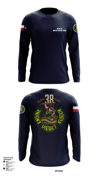 Long Sleeve Performance Shirt, Klein Fire 38, Fire Department, Teamtime, Team time, sublimation, custom sports apparel, team uniforms, spirit wear, spiritwear, sports uniforms, custom shirts, team store, custom team store, fundraiser sports, apparel fundraiser