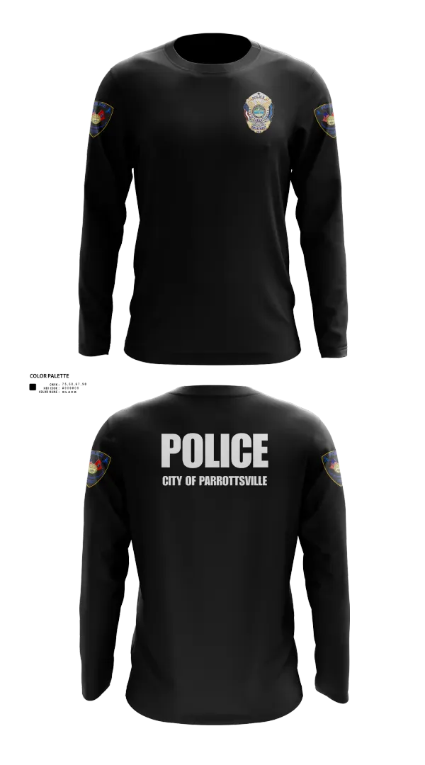 Long Sleeve Performance Shirt, Parrottsville police, Police, Teamtime, Team time, sublimation, custom sports apparel, team uniforms, spirit wear, spiritwear, sports uniforms, custom shirts, team store, custom team store, fundraiser sports, apparel fundraiser