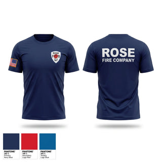 Short Sleeve Performance Shirt, Rose Fire Company, Fire Department, Teamtime, Team time, sublimation, custom sports apparel, team uniforms, spirit wear, spiritwear, sports uniforms, custom shirts, team store, custom team store, fundraiser sports, apparel fundraiser