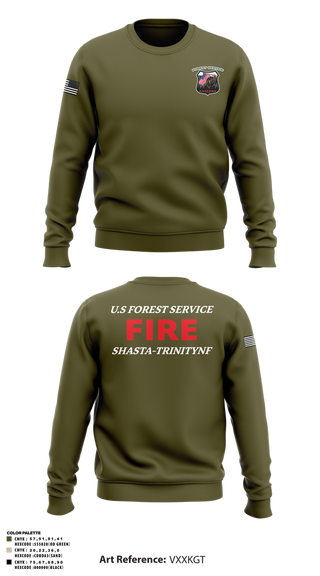 Crew Neck Sweatshirt, Hayfork Engine 321, , Teamtime, Team time, sublimation, custom sports apparel, team uniforms, spirit wear, spiritwear, sports uniforms, custom shirts, team store, custom team store, fundraiser sports, apparel fundraiser