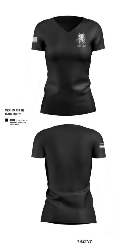 Womens Short Sleeve Vneck Shirt, Road Dogs, Police, Teamtime, Team time, sublimation, custom sports apparel, team uniforms, spirit wear, spiritwear, sports uniforms, custom shirts, team store, custom team store, fundraiser sports, apparel fundraiser