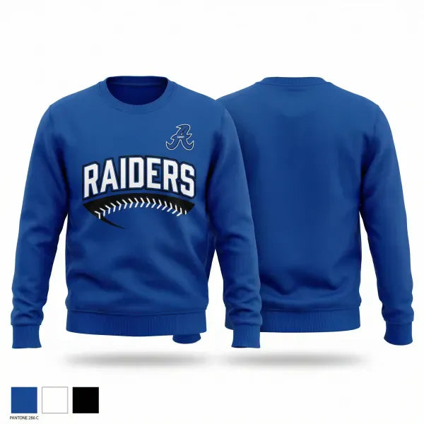 Crew Neck Sweatshirt, Anamosa Raiders 10U, Baseball, Teamtime, Team time, sublimation, custom sports apparel, team uniforms, spirit wear, spiritwear, sports uniforms, custom shirts, team store, custom team store, fundraiser sports, apparel fundraiser