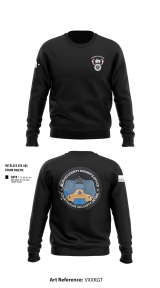 Crew Neck Sweatshirt, El Paso County Sheriff’s Office/Courthouse Security section, Police, Teamtime, Team time, sublimation, custom sports apparel, team uniforms, spirit wear, spiritwear, sports uniforms, custom shirts, team store, custom team store, fundraiser sports, apparel fundraiser