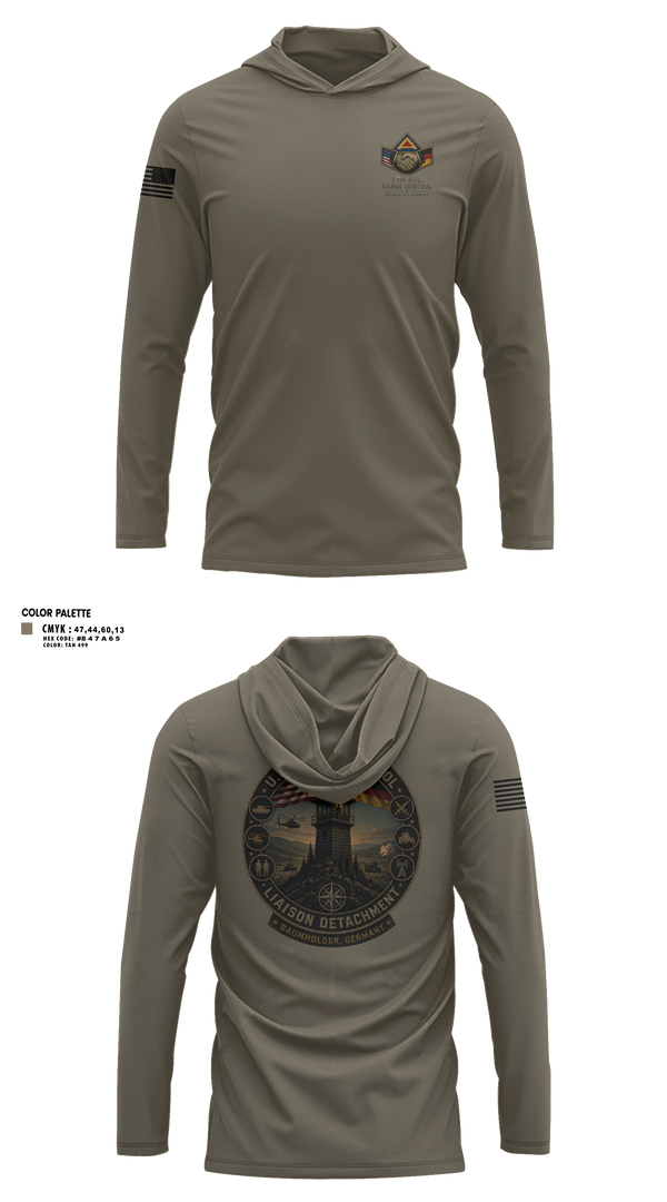 Long Sleeve Performance Shirt with hood, 7TH ATC, Army, Teamtime, Team time, sublimation, custom sports apparel, team uniforms, spirit wear, spiritwear, sports uniforms, custom shirts, team store, custom team store, fundraiser sports, apparel fundraiser