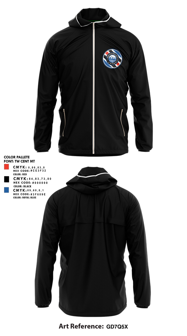 Windbreaker, South Valley United, Men's Soccer, Teamtime, Team time, sublimation, custom sports apparel, team uniforms, spirit wear, spiritwear, sports uniforms, custom shirts, team store, custom team store, fundraiser sports, apparel fundraiser