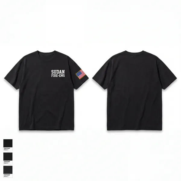 Sudan Fire/EMS 7498843 Old School Cotton Feel Shirt - 1